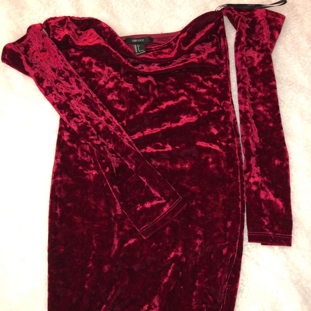 Wine mini dress